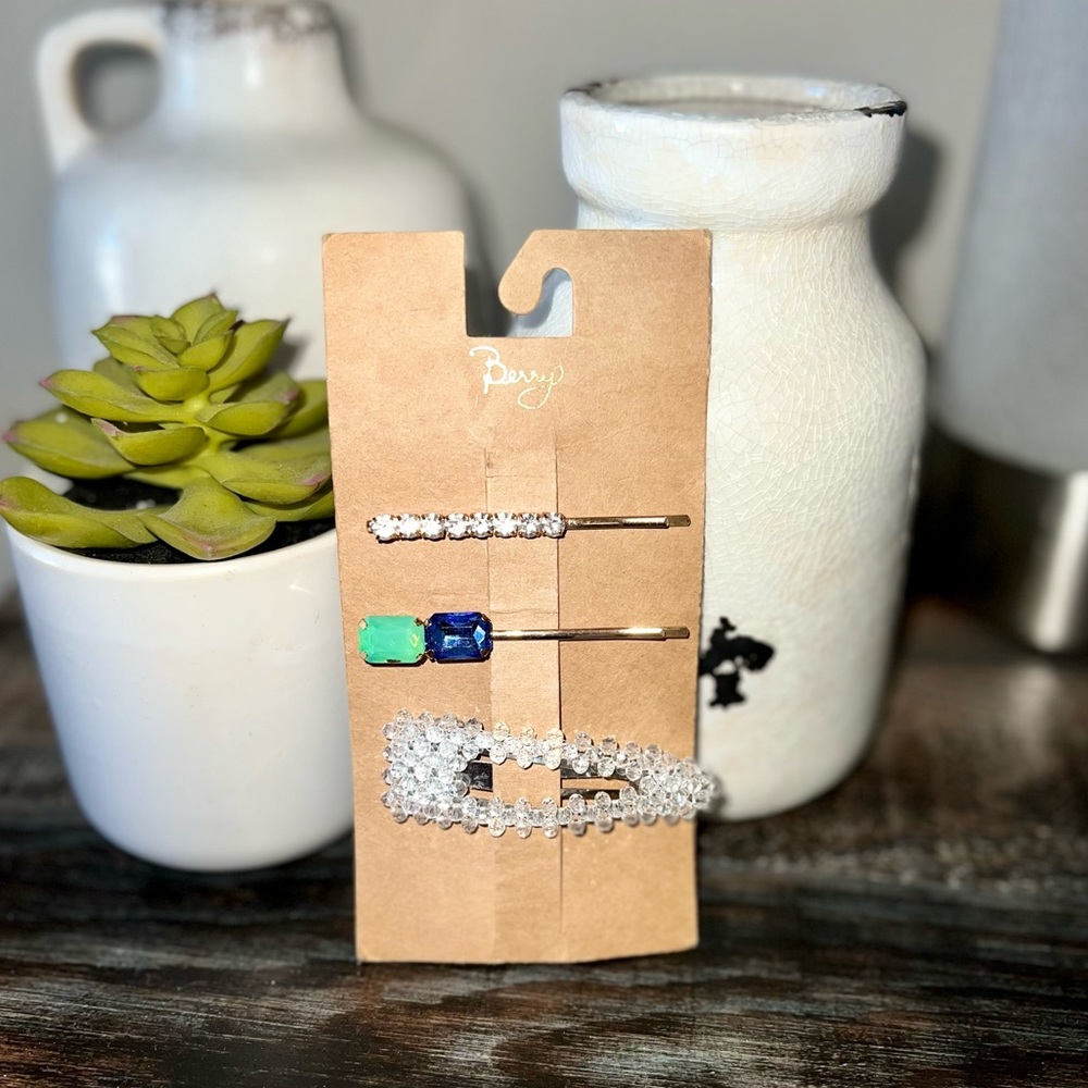 PACK OF 3 HAIR BARRETTS